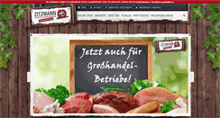 Desktop Screenshot of fleischerei-zitzmann.de